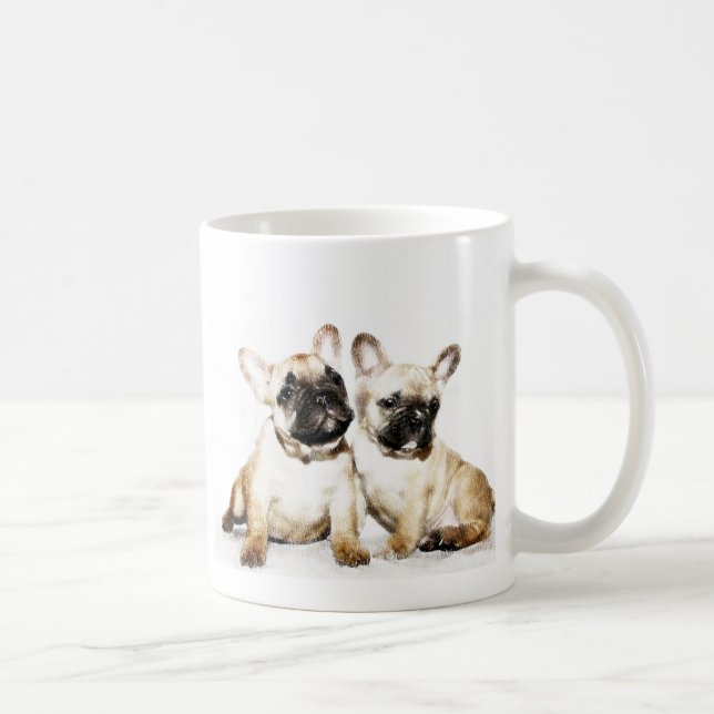 Franska bulldoggar kaffemugg (Höger)