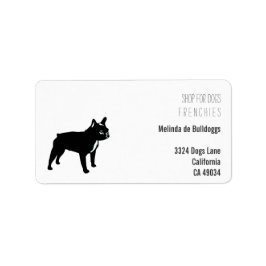 Franska Bulldoggar Series Cool Boy Adressetikett