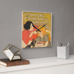 Franska choklad- och tekompaniet, Art Nouveau Fyrkantig Klocka