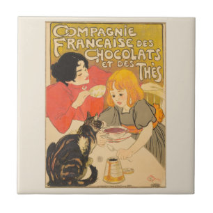 Franska choklad- och tekompaniet, Art Nouveau Kakelplatta