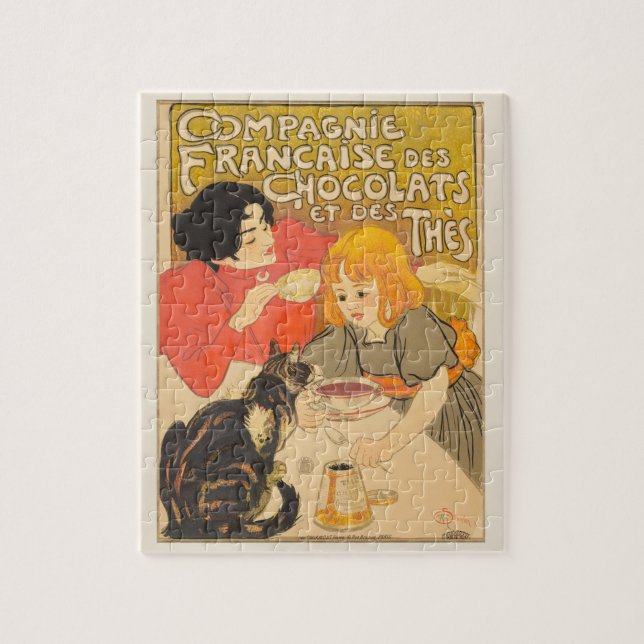 Franska choklad- och tekompaniet, Art Nouveau Pussel (Vertikal)