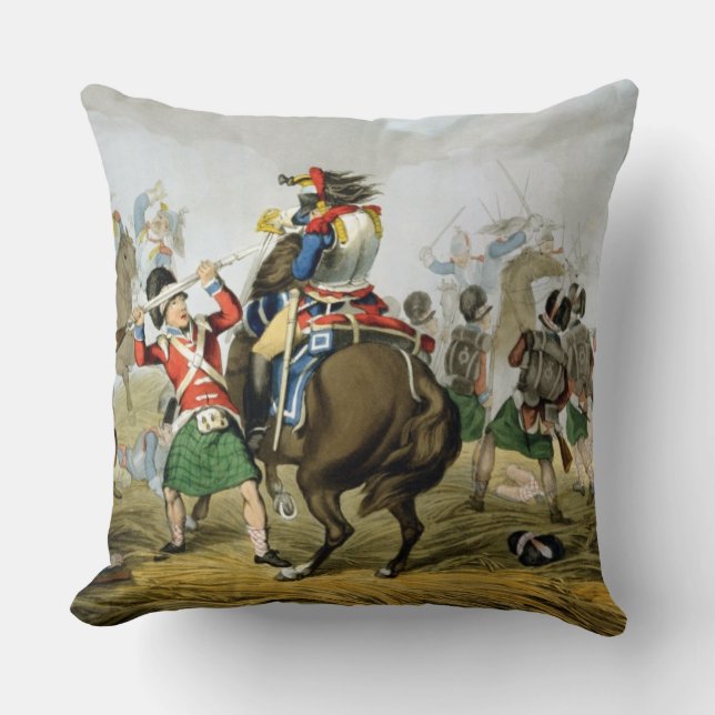 Franska Cuirassiers på striden av Waterloo, röding Kudde (Framsida)