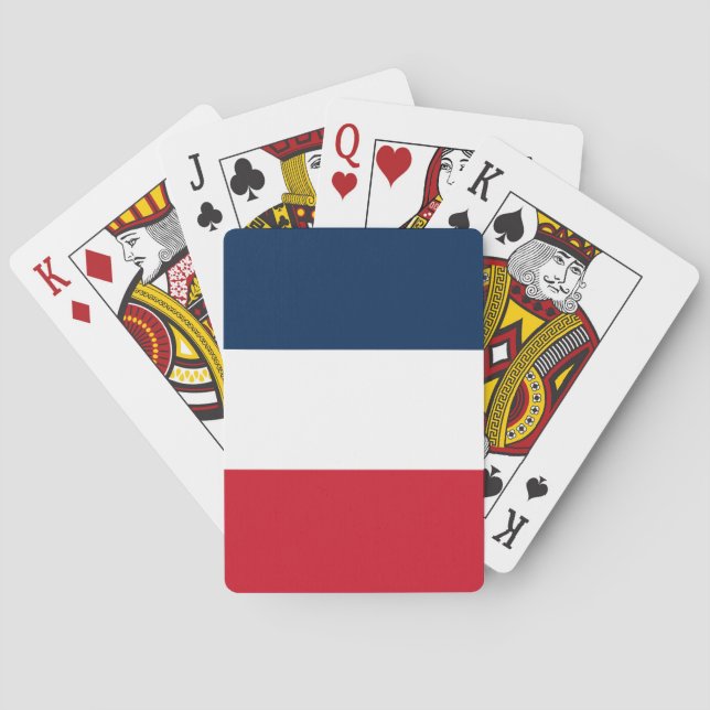 Franska flaggan casinokort (Baksidan)