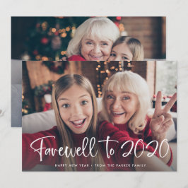 Franska fram till 2020 | Gott nytt år 2021 Två fot Julkort