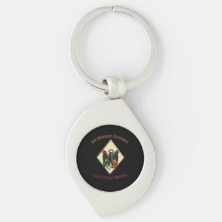 Franska Främlingslegionen 1er RE Legio Patria Nost Swirl Silverfärgad Nyckelring