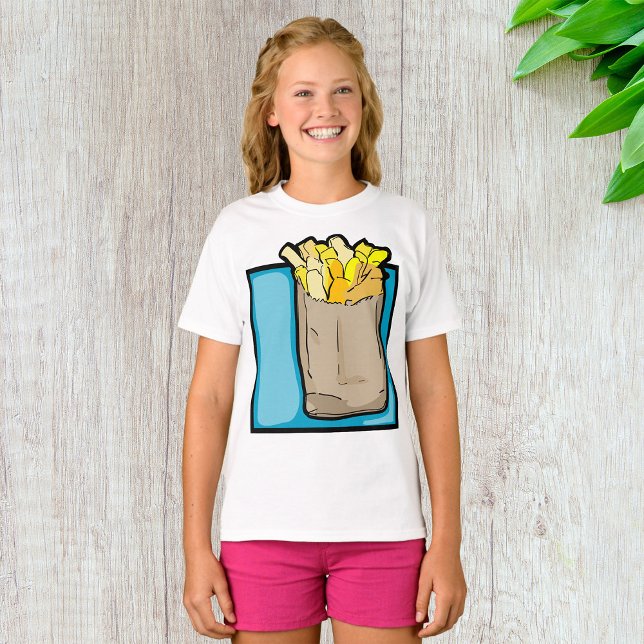 Franska Friter Tjej T-Shirt (Skapare uppladdad)