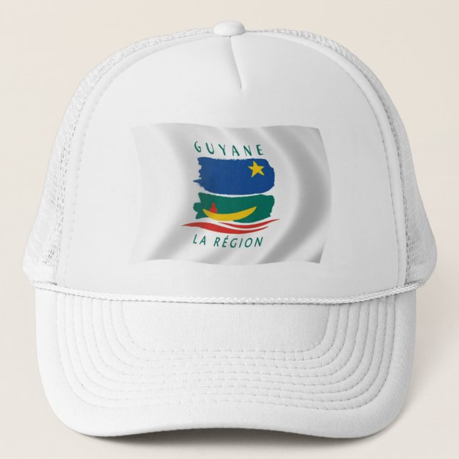 Franska Guyana Flagga Hatt Truckerkeps (Framsida)