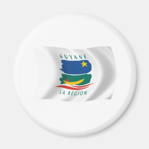 Franska Guyana Flagga Magnet