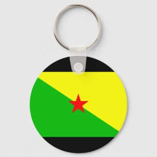 Franska Guyana flagga Nyckelring