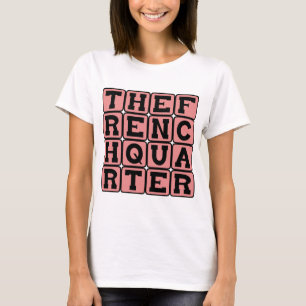 Franska kvarteret, Vieux Carré, New Orleans Tee Shirt
