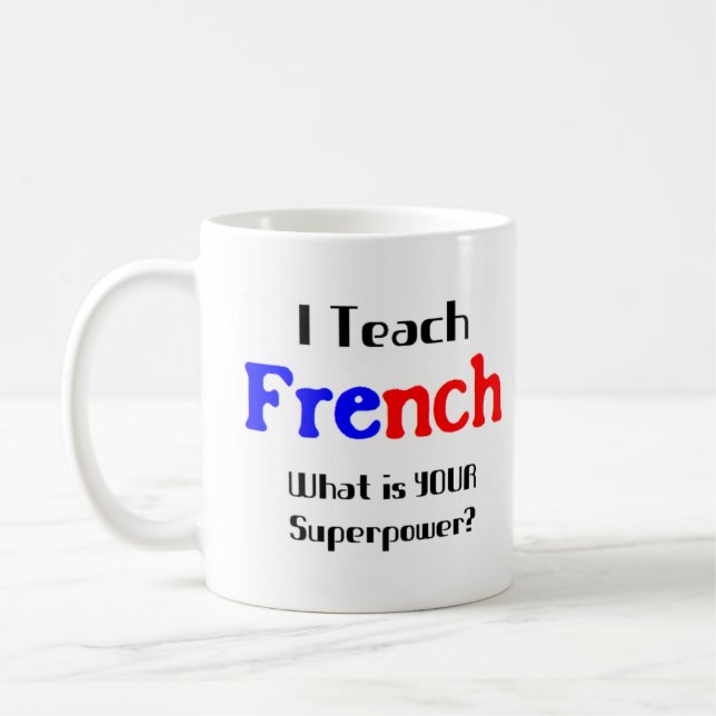 franska lärare kaffemugg (Vänster)