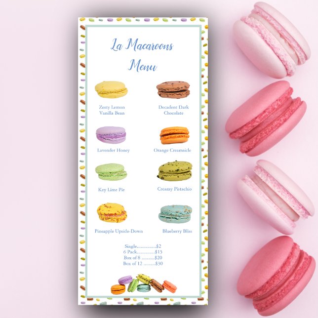 Franska Macarons Bageri Smak Pris Meny (French Macaroons Flavor Price Menu: Tempt, Indulge, and Captivate Your Customers' Senses!)