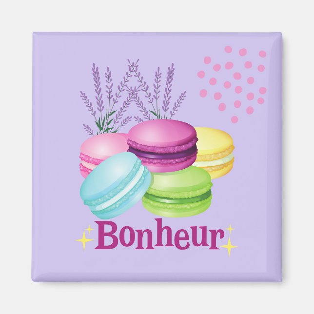 Franska Macarons Magnet (Framsidan)