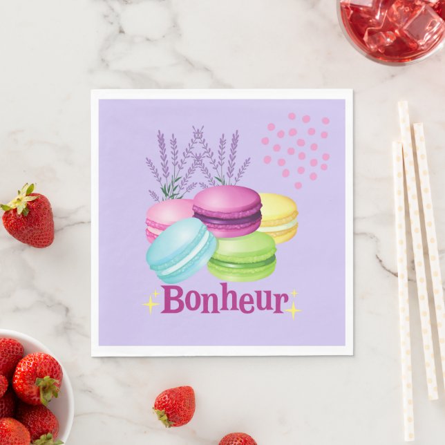 Franska Macarons Pappersservett (Insitu)