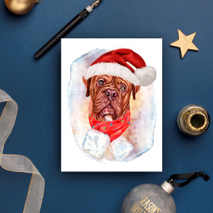 Franska Mastiff Julpresenter För Hundälskare Helg Vykort