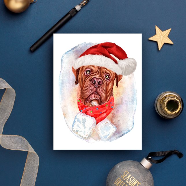 Franska Mastiff Julpresenter För Hundälskare Helg Vykort (Skapare uppladdad)