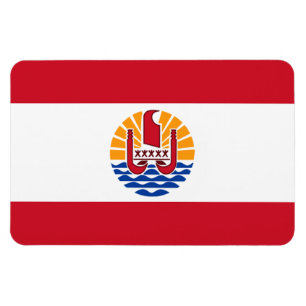 Franska Polynesia flagga Magnet