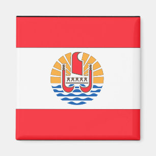 Franska Polynesia flagga Magnet