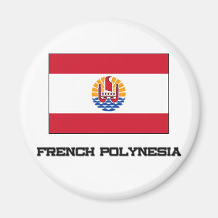 Franska Polynesia flagga Magnet