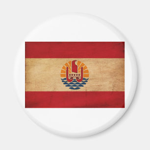 Franska Polynesia flagga Magnet