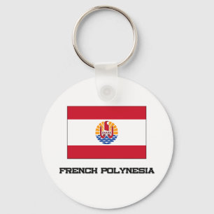 Franska Polynesia flagga Nyckelring