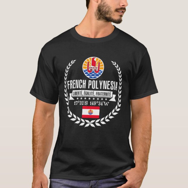 Franska Polynesia Tee Shirt (Framsida)