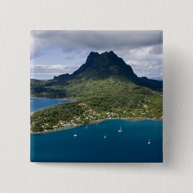 Franska Polynesien, Bora Bora. Flygbild av Knapp (Framsida)