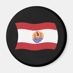 Franska Polynesien Flagga Magnet