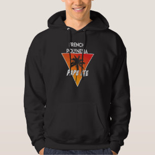 Franska Polynesien Med Soliga Färger Hoodie