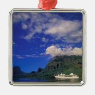 Franska Polynesien, Moorea. Cooks Bay. Kryssningsf Julgransprydnad Metall