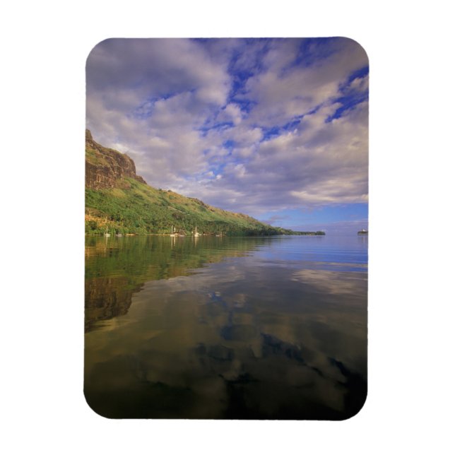 Franska Polynesien, Moorea. Cooks Bay. Kryssningsf Magnet (Vertikal)