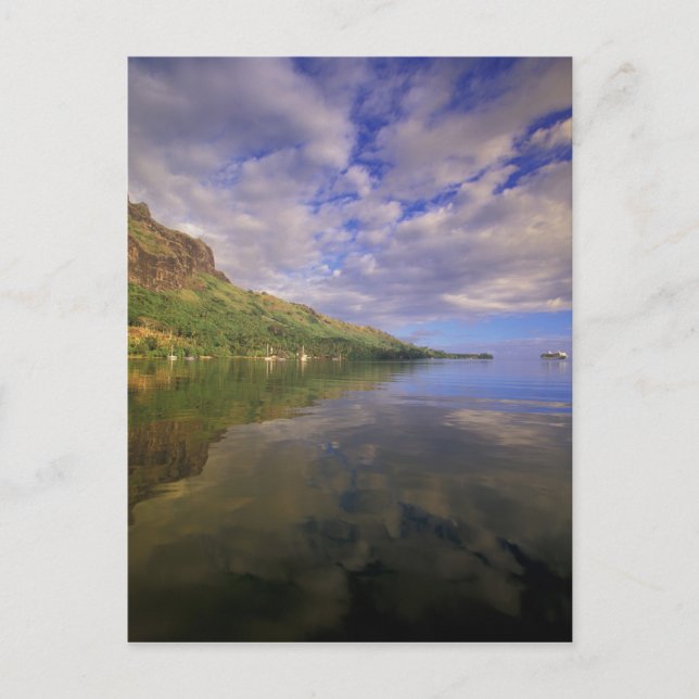 Franska Polynesien, Moorea. Cooks Bay. Kryssningsf Vykort (Framsida)