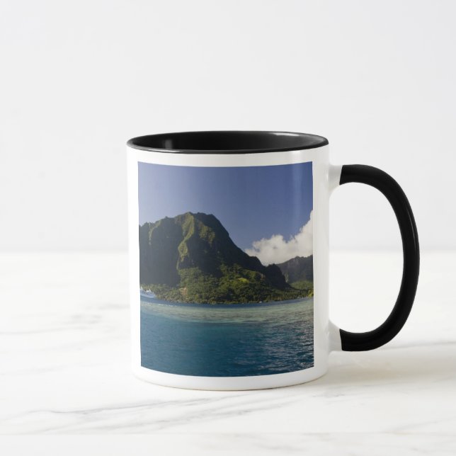 Franska Polynesien, Moorea. Paul Gauguin Mugg (Höger)