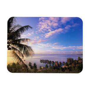 Franska Polynesien, Moorea. Utsikt över Baie de Magnet