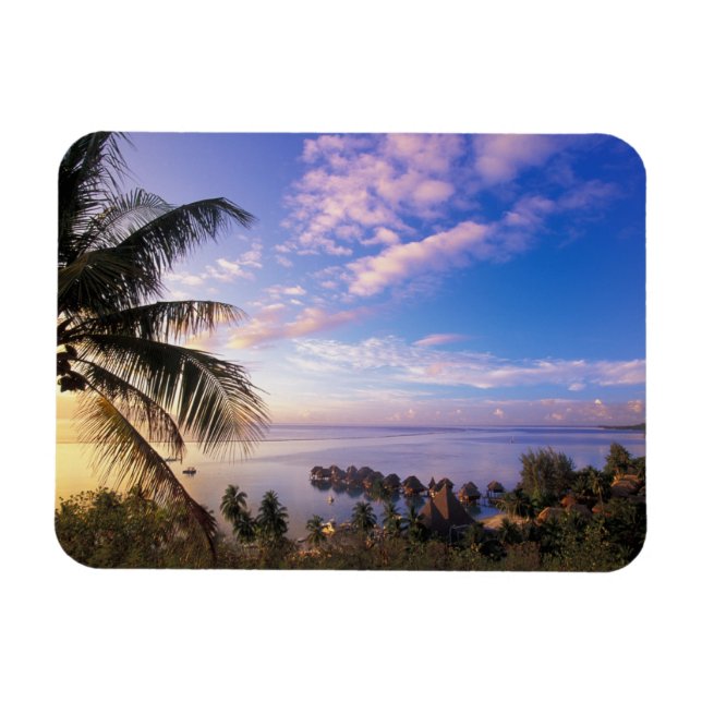 Franska Polynesien, Moorea. Utsikt över Baie de Magnet (Horisontell)