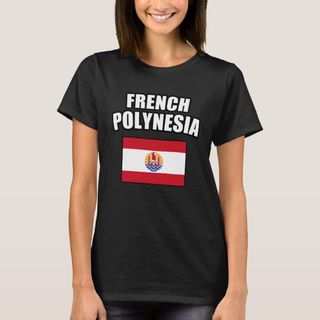 Franska Polynesien T Shirt (Framsida)