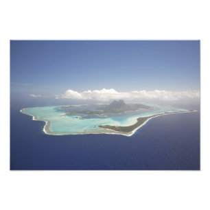 Franska Polynesien, Tahiti, Bora Bora. Den Fototryck