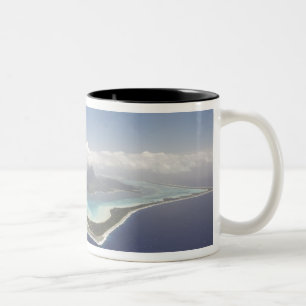 Franska Polynesien, Tahiti, Bora Bora. Den Två-Tonad Mugg