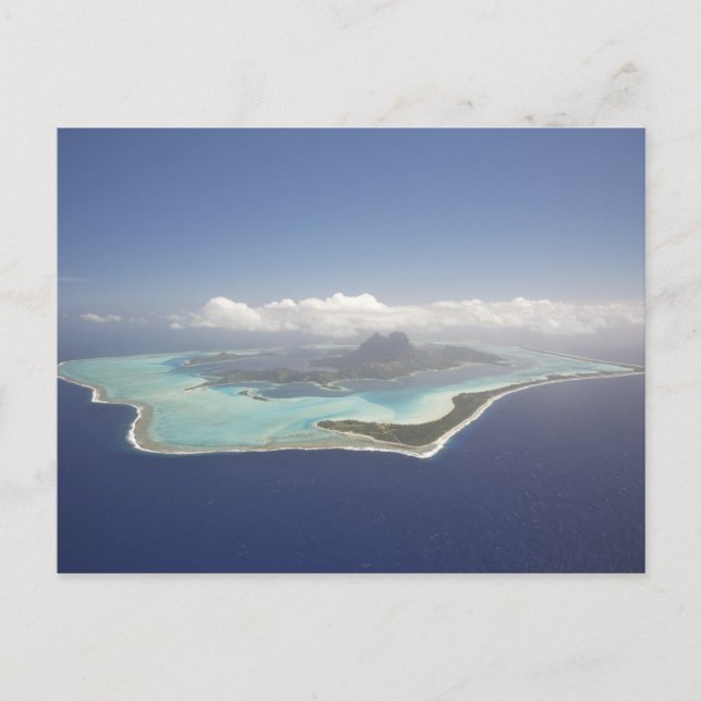 Franska Polynesien, Tahiti, Bora Bora. Den Vykort (Framsida)