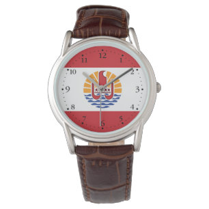 Franska Polynesiens flagga Armbandsur