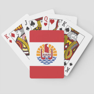 Franska Polynesiens flagga Casinokort