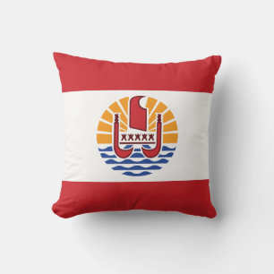 Franska Polynesiens flagga Kudde