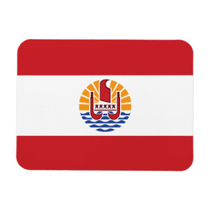 Franska Polynesiens flagga Magnet