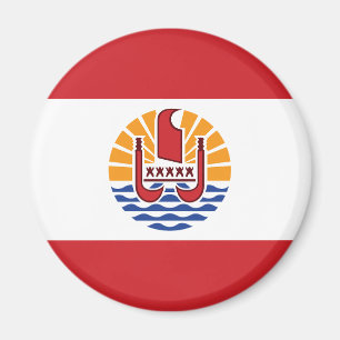 Franska Polynesiens flagga Magnet