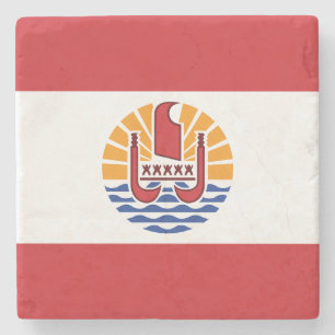 Franska Polynesiens flagga Stenunderlägg