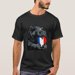 Franska rötter fransk stolthet Frankrike Noshjärta T Shirt
