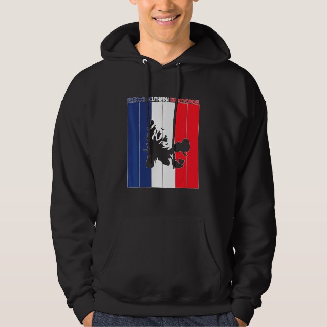 Franska sydterritorierna landsgränser hoodie (Framsida)