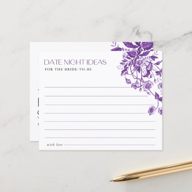 Franska Toile Blommiga Bröllopsfest Datum Nattidée (Fram/Back In Situ)