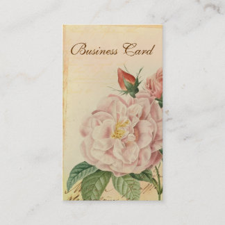 Franska vintagerosa rosvisitkortar visitkort