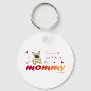 FranskaBulldogFawnMamma Nyckelring